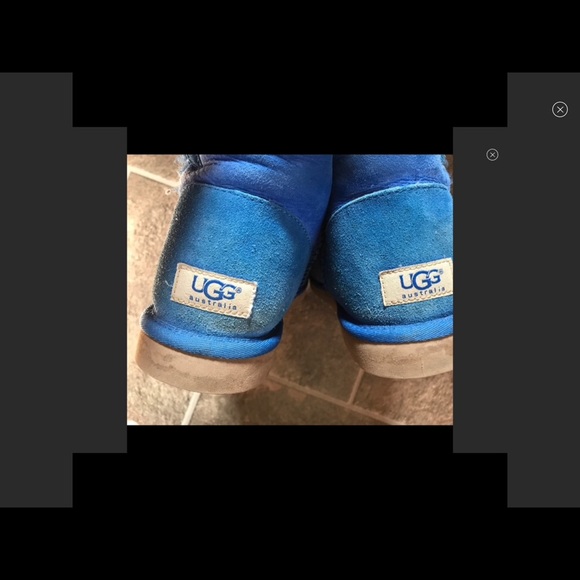 Blue Ugg Bailey Boots in Cobalt - Picture 6 of 7